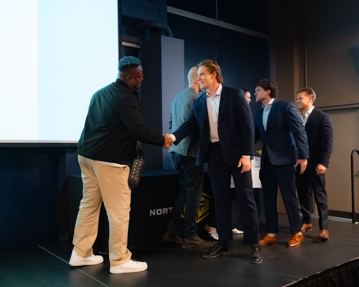 LinkedAI team on stage at RampUp 2026